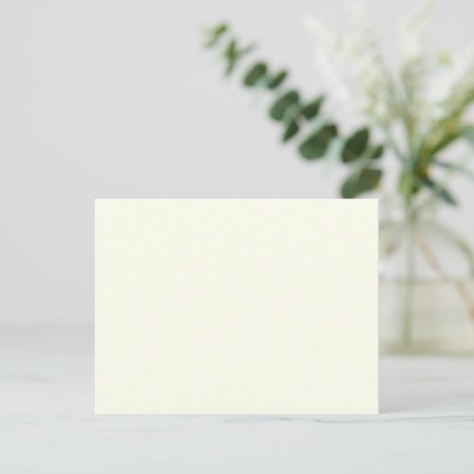 Elfenbein Postkarte (Stehend Vorderseite)