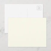 Elfenbein Postkarte (Vorne/Hinten)