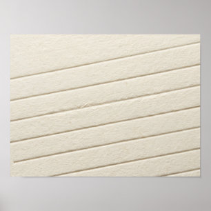 Elfenbein-Prägung Linien Papier Textur Poster