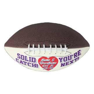 Elfenbein-Purple & Rot Hochzeits-Alternative Garte Football