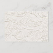 Elfenbein QR-Code Hochzeitsdetails Begleitkarte (Rückseite)