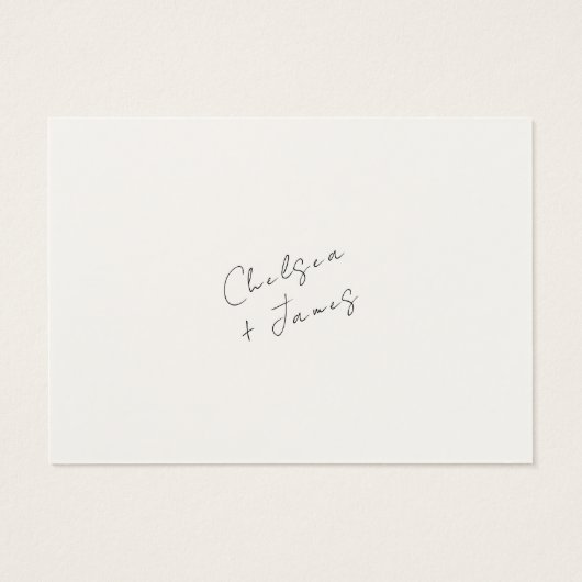 Elfenbein | QR Code Hochzeitskarte (Rückseite)