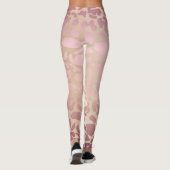 Elfenbein, Rose Gold & Rosa Leggings (Rückseite)