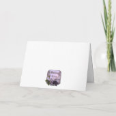 Elfenbein-Rose Hochzeit Karte (Rückseite)