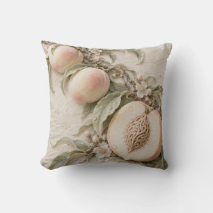 Elfenbein-Rot Peach Orchard Relief-Illusion Kissen