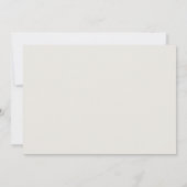 Elfenbein & Sand | Chic Hochzeit Floral Save the D Date (Rückseite)