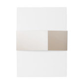 Elfenbein-SatinBellyband Einladungsbanderole (Rückseitenbeispiel)