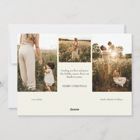 Elfenbein sehr frohe Weihnachten Vier Foto Horizon (Rückseite)