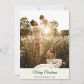 Elfenbein Sehr frohe Weihnachten Vier Foto Vertika (Vorderseite)