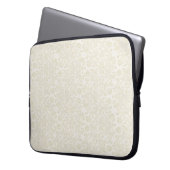 Elfenbein-Spitze-Laptop-Hülse Laptopschutzhülle (Vorderseite Links)