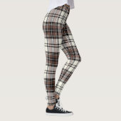 Elfenbein, Stille, Schwarzer Farbton Tartan; Karie Leggings (Rechts)