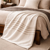 Elfenbein-Taupe-Drift-Fleece-Decke Fleecedecke