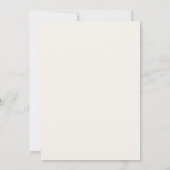 Elfenbein taupe Monogramm Kranz Meilenstein alters Einladung (Rückseite)