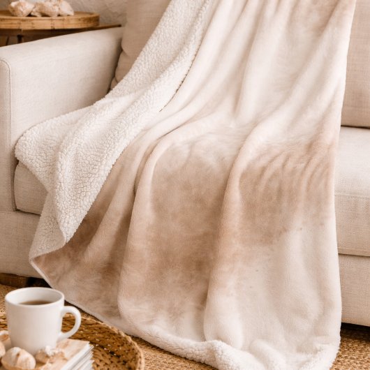 Elfenbein-Taupe-Nebel Sherpadecke