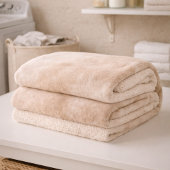 Elfenbein-Taupe-Nebel Sherpadecke
