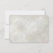 Elfenbein Texture Wedding RSVP Karte (Rückseite)