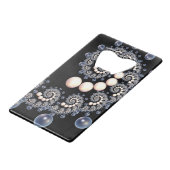 Elfenbein und Blue Pearl Spiral Bottle Opener Geldbeutel Flaschenöffner (Vorderseite Schrägansicht)