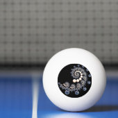 Elfenbein und Blue Pearl Spiral Ping Pong Balls Tischtennisball (Netto)