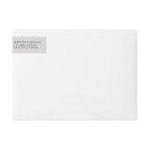 Elfenbein und Blush Wedding Sprigs Rücksendeadress (Vorderseite)