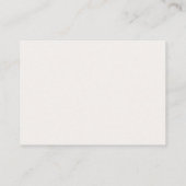 Elfenbein und Braune Hochzeit RSVP Karte Qr Code (Rückseite)