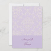 Elfenbein und Elfenbeincreme, Hochzeit nach Maß Einladung (Vorderseite)