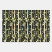 Elfenbein und Gold Bamboo Geschenkpapier Set (Vorderseite 3)