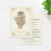 Elfenbein und Gold katholische Lourdes Hochzeitsge (Schreibtisch)