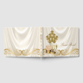 Elfenbein und Goldfrauen Geburtstagsparty Gästebuc Gästebuch