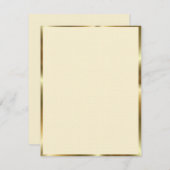 Elfenbein und Goldtrimm (Vorne/Hinten)