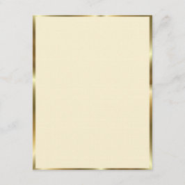 Elfenbein und Goldtrimm