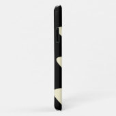 Elfenbein und Hot Pink Wavy Stripes Case-Mate iPhone Hülle (Hinten/Rechts)