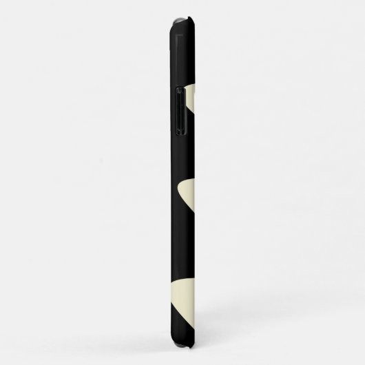 Elfenbein und Hot Pink Wavy Stripes Case-Mate iPhone Hülle (Hinten/Rechts)