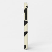 Elfenbein und Hot Pink Wavy Stripes Case-Mate iPhone Hülle (Hinten/Links)