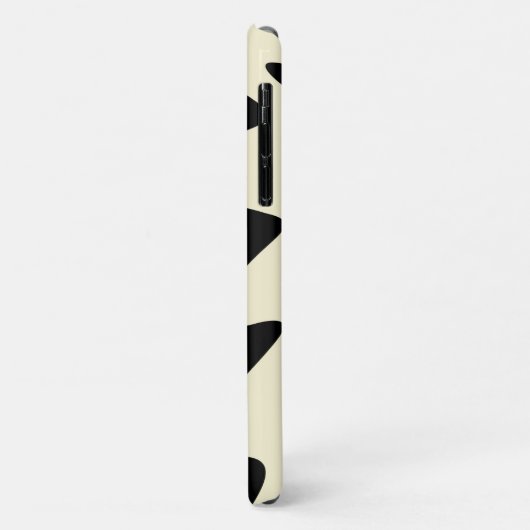 Elfenbein und Hot Pink Wavy Stripes Case-Mate iPhone Hülle (Hinten/Links)