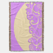 Elfenbein und Lilac Decke (Vorderseite Vertikal)