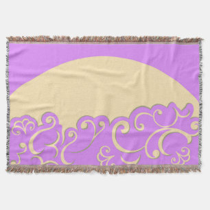 Elfenbein und Lilac Decke