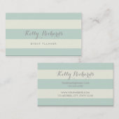 Elfenbein-und Minzen-grüne Visitenkarte (Vorne/Hinten)