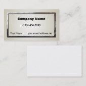 Elfenbein-und Silber-Rahmen Visitenkarte (Vorne/Hinten)