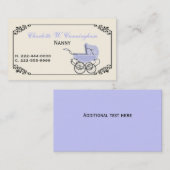 Elfenbein-und Visitenkarte (Vorne/Hinten)