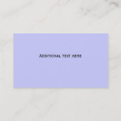 Elfenbein-und Visitenkarte (Rückseite)