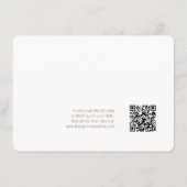Elfenbein und Weiß | QR-Code für Skripteinsätze Begleitkarte (Rückseite)