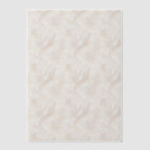 Elfenbein und Weiße Federn Vellum Overlay Pergament Einladungen (Vorderseite)