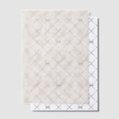 Elfenbein und Weiße Federn Vellum Overlay Pergament Einladungen (Versetzt (Einladung))