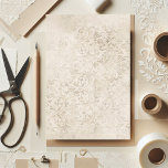 Elfenbein und weißer Vintager Damast Seidenpapier<br><div class="desc">Dazzling Imitate Folie Papier in Akzenten von Elfenbein und Weiß mit einem Hauch von Gold.</div>