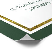 Elfenbein, Weiß und Junior-Aquarellfarben Willkomm Poster (Ecke)