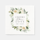 Elfenbeinblume Blumenrahmen "Anfeuern zur Liebe" H Serviette (Vorderseite)