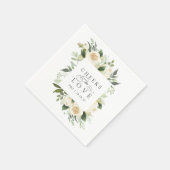 Elfenbeinblume Blumenrahmen "Anfeuern zur Liebe" H Serviette (Ecke)