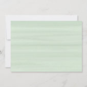 Elfenbeinblume Rose Grüne Hochzeitsminze Einladung (Rückseite)