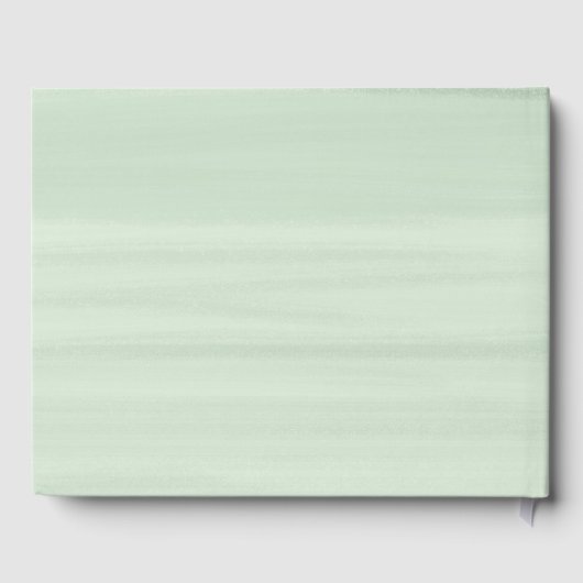 Elfenbeinblumenhochzeit Personalisierte Münze Gästebuch (Rückseite)