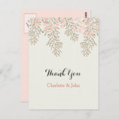 Elfenbeinblüte Gold floral Danke, dass ihr Notizen (Vorne/Hinten)